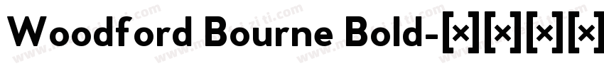 Woodford Bourne Bold字体转换